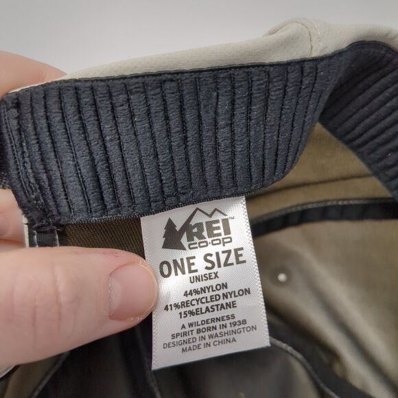 REI Cooperative Strapback Hat Tan One Size Adjustable Solid 6 Panel - Picture 8 of 8